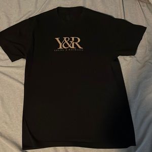 Young and reckless, Mens large, Black T-shirt